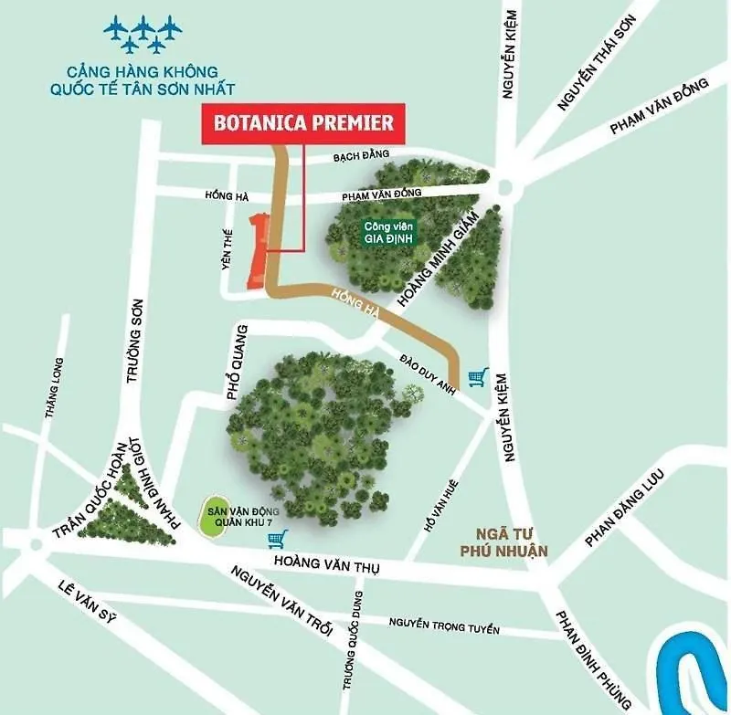 Botanica Premier Apartment - Near Tan Son Nhat Airport - 5 Minutes - Nice Ho Chi Minh City Vietnam